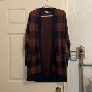 American Eagle Outfitters Plaid Cardigan